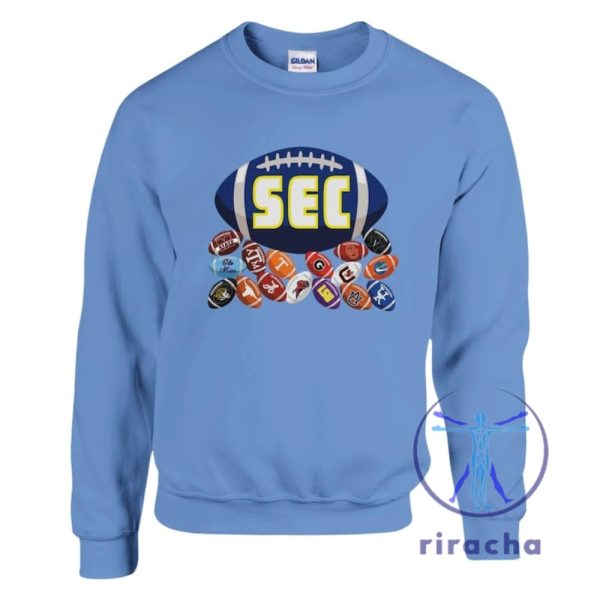 Sec Football Southeastern Conference Shirt Hoodie Sweatshirt Unisex Crewneck Gift For Fan Men Women Unique riracha 4