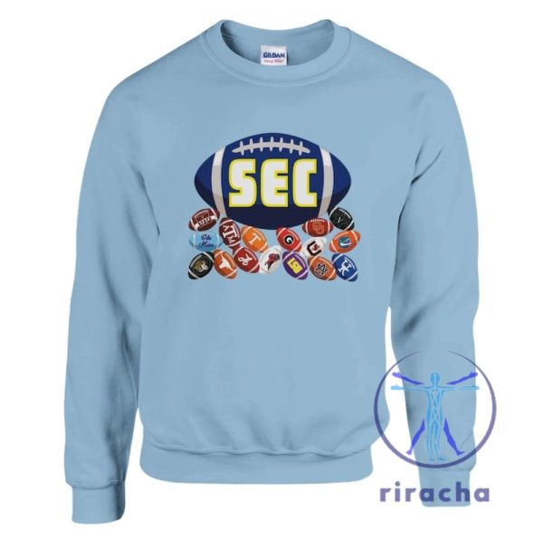 Sec Football Southeastern Conference Shirt Hoodie Sweatshirt Unisex Crewneck Gift For Fan Men Women Unique riracha 5