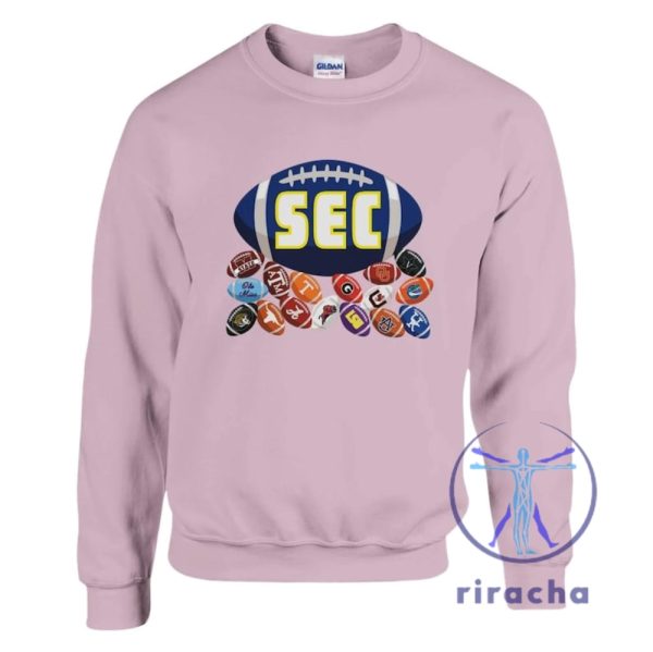 Sec Football Southeastern Conference Shirt Hoodie Sweatshirt Unisex Crewneck Gift For Fan Men Women Unique riracha 6