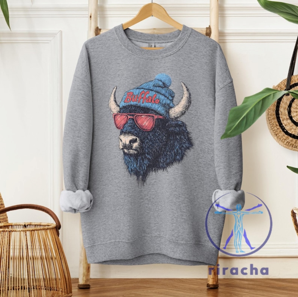Buffalo Bills Crewneck Sweatshirt T Shirt Hoodie Vintage Fan Gifts for Game Day Trendy Sports Apparel Unisex Buffalo Buffalo Bills Sweatshirts 