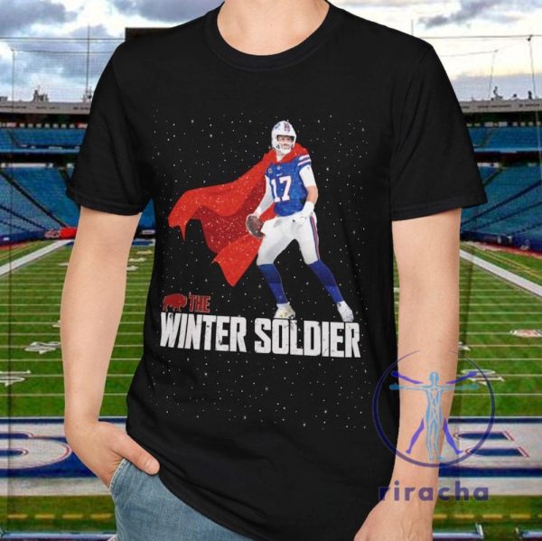 Buffalo Bills Josh Allen The Winter Soldier T Shirt Hoodie Sweatshirt Bills Mafia Shirts Tailgating Apparel Game Day Tee Nfl Fan Gifts For Men Women riracha 9