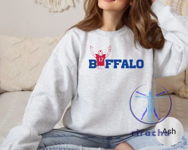 Buffalo Bills Josh Allen 17 Sweatshirt Hoodie T Shirt Football Shirts Afc East Gifts For Bills Fans Buffalo Crewneck Nfl Tshirt Number 17 Unique riracha 1