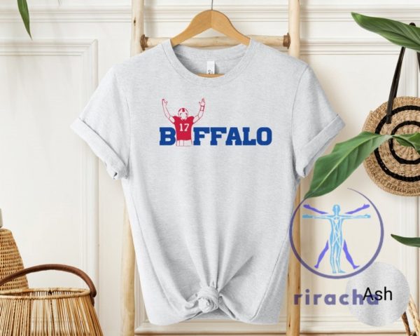 Buffalo Bills Josh Allen 17 Sweatshirt Hoodie T Shirt Football Shirts Afc East Gifts For Bills Fans Buffalo Crewneck Nfl Tshirt Number 17 Unique riracha 4