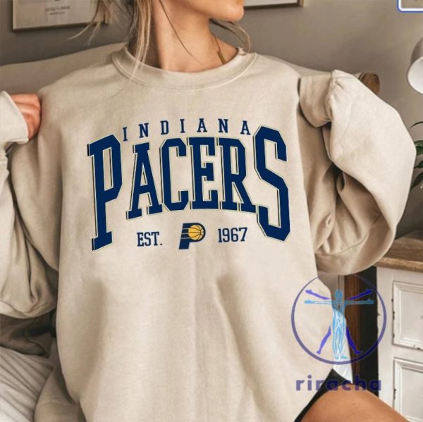 Indiana Pacers Basketball Shirt Hoodie Sweatshirt Indiana Basketball Sweatshirts Crewneck Gift For Fan Men Women Birthday Gifts Retro Unique riracha 1