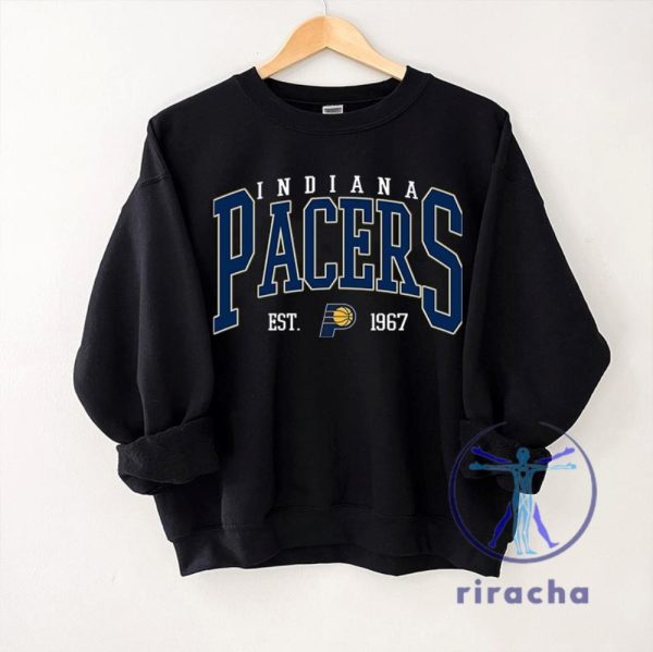 Indiana Pacers Basketball Shirt Hoodie Sweatshirt Indiana Basketball Sweatshirts Crewneck Gift For Fan Men Women Birthday Gifts Retro Unique riracha 2