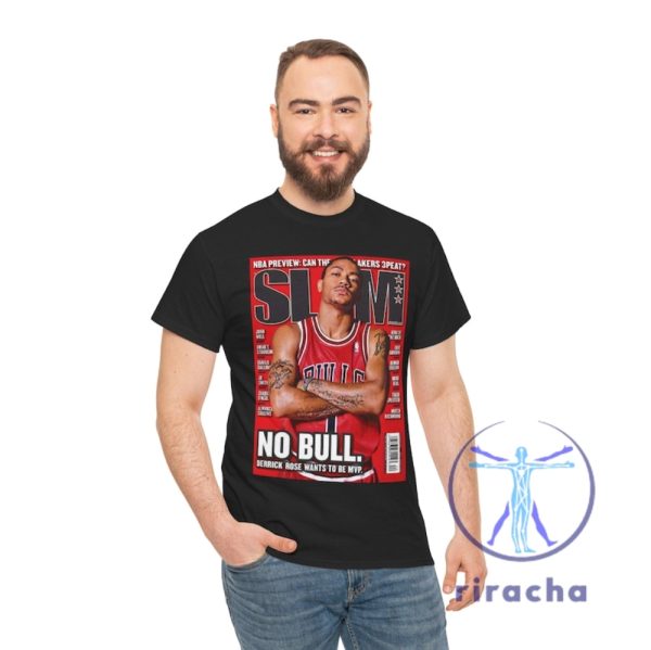 Derrick Rose Chicago Bulls Nba Slam Cover Tee Shirt Hoodie Sweatshirt Tee Gifts For Fan Men Women Birthday Gift Shirt Unique For Daughter Son riracha 2