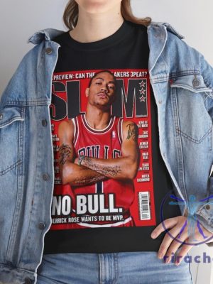 Derrick Rose Chicago Bulls Nba Slam Cover Tee Shirt Hoodie Sweatshirt Tee Gifts For Fan Men Women Birthday Gift Shirt Unique For Daughter Son riracha 4