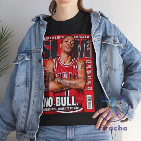 Derrick Rose Chicago Bulls Nba Slam Cover Tee Shirt Hoodie Sweatshirt Tee Gifts For Fan Men Women Birthday Gift Shirt Unique For Daughter Son riracha 4