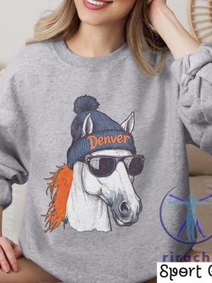 Denver Broncos Crewneck Sweatshirt Hoodie T Shirt Vintage Gifts For Fan Men Women Apparel Game Day Gift Unisex Denver Sweatshirts Tshirt Unique riracha 2