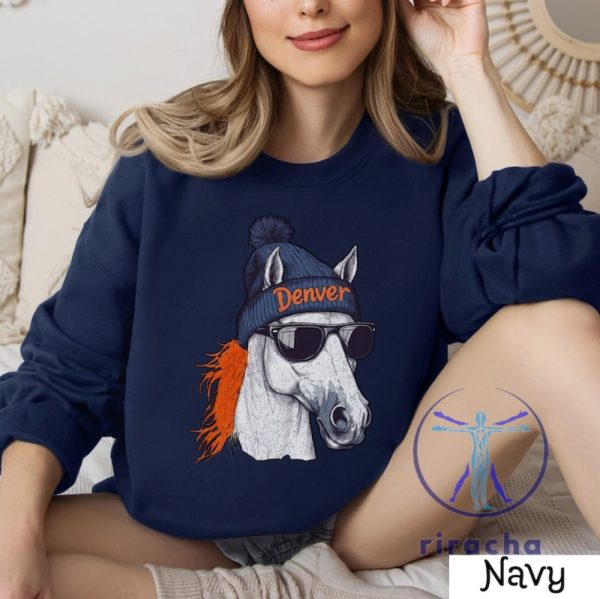 Denver Broncos Crewneck Sweatshirt Hoodie T Shirt Vintage Gifts For Fan Men Women Apparel Game Day Gift Unisex Denver Sweatshirts Tshirt Unique riracha 3