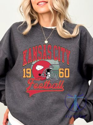 Vintage Kansas City Chiefs Sweatshirt T Shirt Hoodie Retro Kc Chiefs Shirts Travis Kelce Game Day Tshirt 1960 American Football Gifts For Fan Unique riracha 2