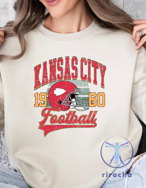 Vintage Kansas City Chiefs Sweatshirt T Shirt Hoodie Retro Kc Chiefs Shirts Travis Kelce Game Day Tshirt 1960 American Football Gifts For Fan Unique riracha 3