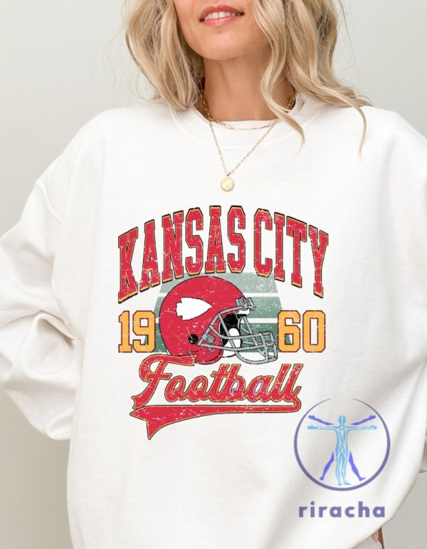 Vintage Kansas City Chiefs Sweatshirt T Shirt Hoodie Retro Kc Chiefs Shirts Travis Kelce Game Day Tshirt 1960 American Football Gifts For Fan Unique riracha 4