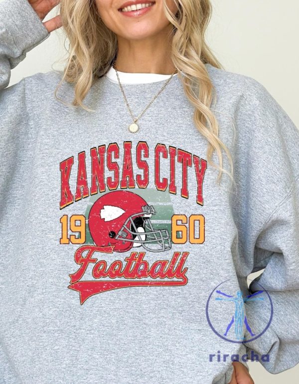 Vintage Kansas City Chiefs Sweatshirt T Shirt Hoodie Retro Kc Chiefs Shirts Travis Kelce Game Day Tshirt 1960 American Football Gifts For Fan Unique riracha 7