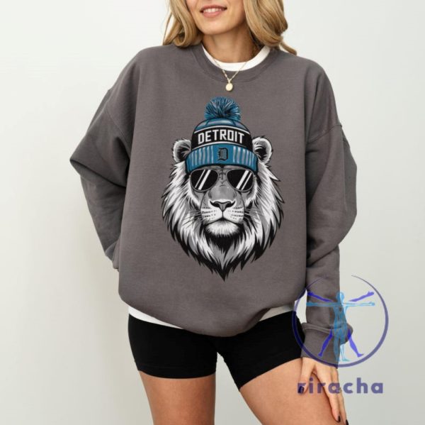 Detroit Lions Football Crewneck Sweatshirt Hoodie T Shirt Vintage Gifts For Fan Apparel Game Day Gift Unisex Men Women Unique riracha 1