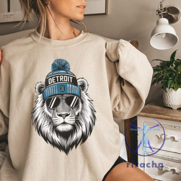 Detroit Lions Football Crewneck Sweatshirt Hoodie T Shirt Vintage Gifts For Fan Apparel Game Day Gift Unisex Men Women Unique riracha 3