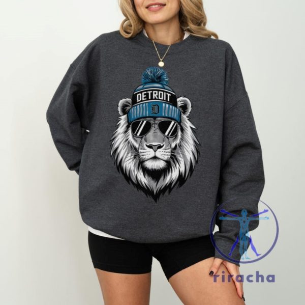 Detroit Lions Football Crewneck Sweatshirt Hoodie T Shirt Vintage Gifts For Fan Apparel Game Day Gift Unisex Men Women Unique riracha 6