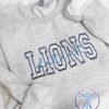 Detroit Lions Embroidered Sweatshirt Crewneck T Shirt Hoodie Football Embroidery Sweatshirts Gifts For Fan Men Women Tee Shirts Unique riracha 1