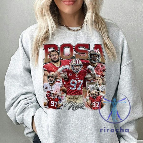 San Francisco 49Ers Nick Bosa Shirt Hoodie Sweatshirt Vintage Tee Football 90S Bootleg Gift Fan Unisex Shirts Gifts For Men Women Unique riracha 6