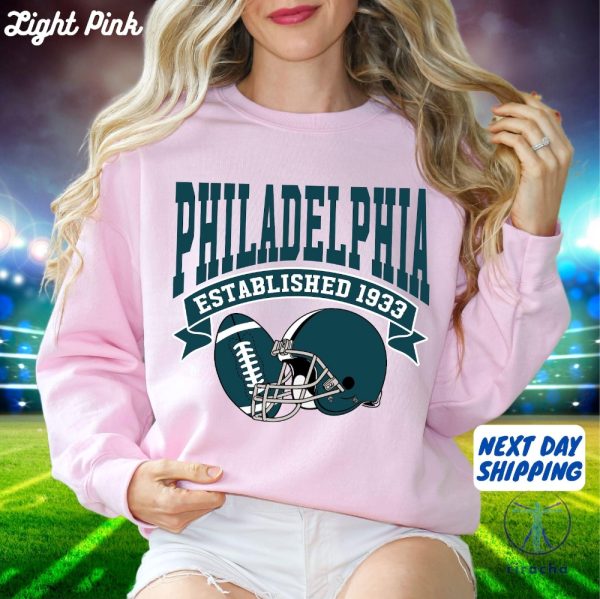 Vintage Philadelphia Eagles Football Sweatshirt Tshirt Hoodie Gifts For Fan Mens Women Game Day Crewneck Retro Eagles Apparel Team Gift Unique riracha 1 1