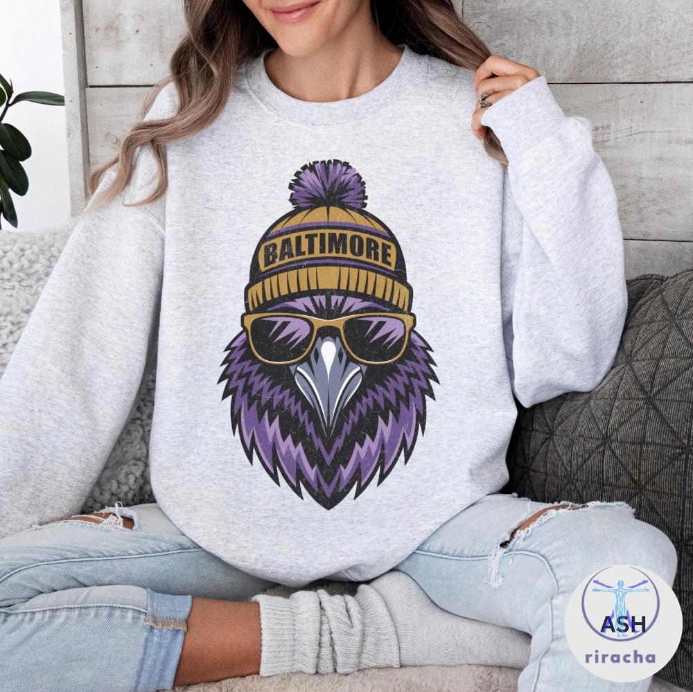 Vintage Baltimore Ravens Football Sweatshirt hoodie tshirt tee gifts for fan mens womens Baltimore Maryland Crewneck Game Day Pullover unique