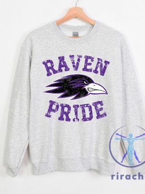 Baltimore Ravens Sweatshirt Hoodie Tshirt Sweater Purple Raven Shirts Gifts For Fan Raven Pride Go Ravens Mens Womens Birthdays Team Gift Unique riracha 1 1