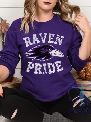 Baltimore Ravens Sweatshirt Hoodie Tshirt Sweater Purple Raven Shirts Gifts For Fan Raven Pride Go Ravens Mens Womens Birthdays Team Gift Unique riracha 1 5