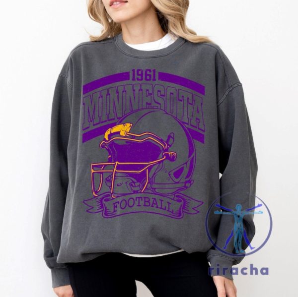 Vintage 90S Style Minnesota Vikings Football Sweatshirt Hoodie Tshirt Game Day Shirts Team Tee Shirts Sunday Minnesota Sweater Pullover Hoodies riracha 1 2