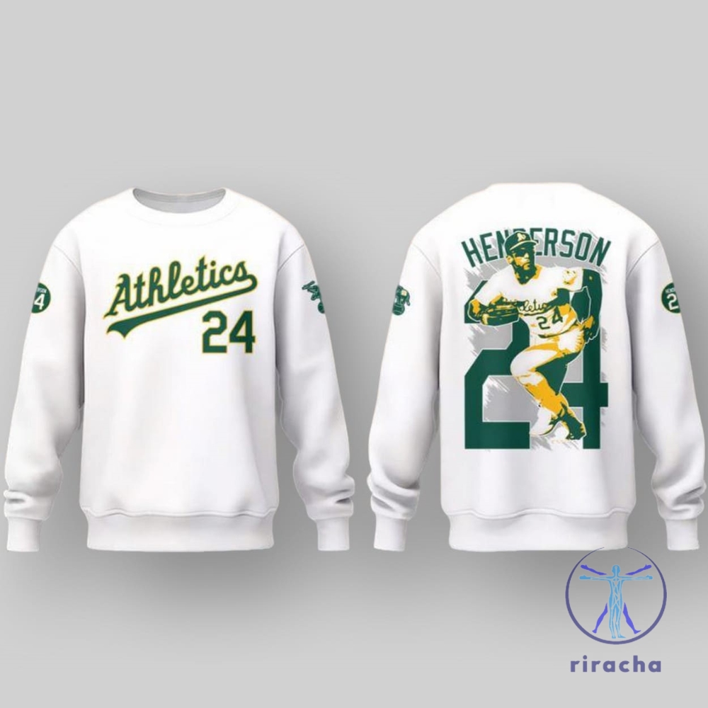 Athletics Rickey Henderson Forever 24 Special Hoodies Tshirt Sweatshirt Gifts For Fan Special Mens Womens Sweater Pullover Unique