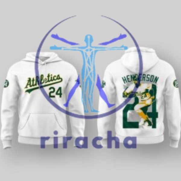 Athletics Rickey Henderson Forever 24 Special Hoodies Tshirt Sweatshirt Gifts For Fan Special Mens Womens Sweater Pullover Unique riracha 1 3