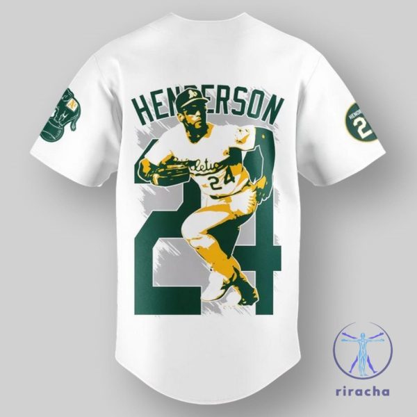 Athletics Rickey Henderson 24 Special Jersey Baseball Shirt Gifts For Fan Mens Womens Unique riracha 1 1