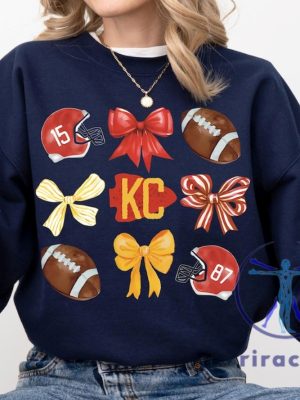 Kansas City Chiefs Football Sweatshirt Hoodie Tshirt Gift For Fan Mens Womens Ribbon Bow Sweater Pullover Hoodies Birthday Tee Shirts Near Me riracha 1 2