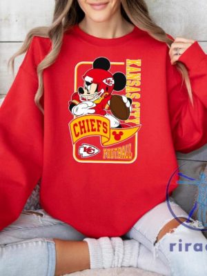 Mickey Mouse Kansas City Chiefs Sweatshirt Hoodie Tshirt Gifts For Fan Mens Womens Chiefs Disney Sweatshirts Kc Chiefs Sweater Pullover Hoodies riracha 1 1