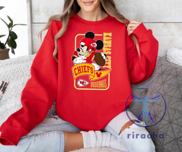 Mickey Mouse Kansas City Chiefs Sweatshirt Hoodie Tshirt Gifts For Fan Mens Womens Chiefs Disney Sweatshirts Kc Chiefs Sweater Pullover Hoodies riracha 1 1