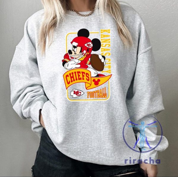 Mickey Mouse Kansas City Chiefs Sweatshirt Hoodie Tshirt Gifts For Fan Mens Womens Chiefs Disney Sweatshirts Kc Chiefs Sweater Pullover Hoodies riracha 1 2