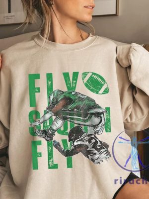 Fly Saquon Fly Eagles Barkley The Reverse Hurdle 2024 Men Shirt Hoodie Sweatshirt Philadelphia Eagles Saquon Barkley Tee Gifts For Fan Unique riracha 1 2