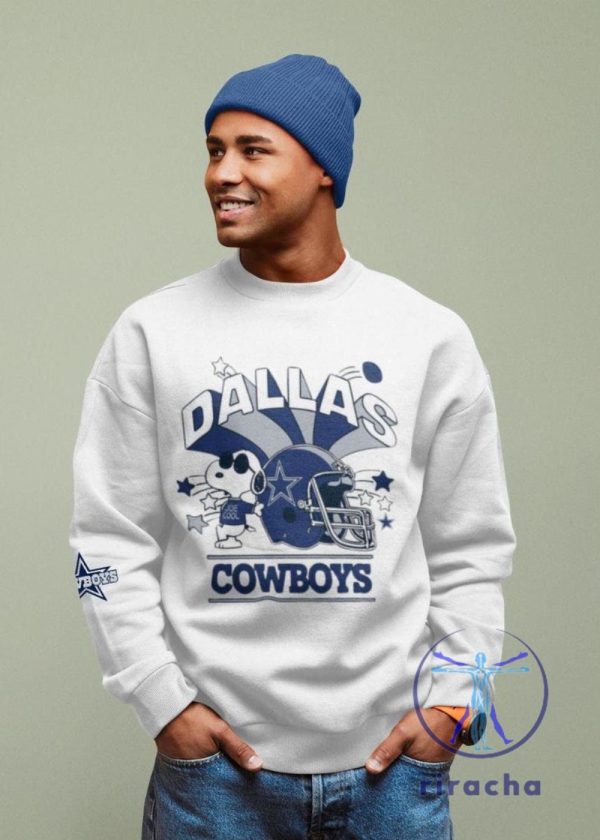 Dallas Cowboys Snoopy Sweatshirt Tshirt Hoodie Gift For Fan Nfl Team Apparel Football Lover Gift Team Mascot Graphic Pullover Unique riracha 1