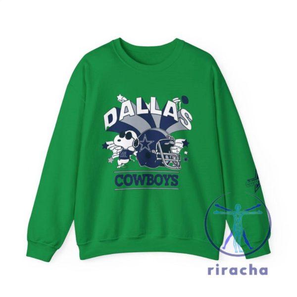 Dallas Cowboys Snoopy Sweatshirt Tshirt Hoodie Gift For Fan Nfl Team Apparel Football Lover Gift Team Mascot Graphic Pullover Unique riracha 1 4