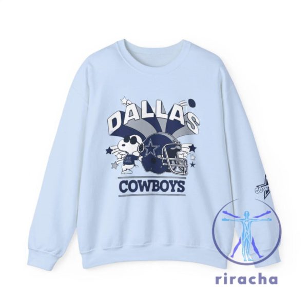 Dallas Cowboys Snoopy Sweatshirt Tshirt Hoodie Gift For Fan Nfl Team Apparel Football Lover Gift Team Mascot Graphic Pullover Unique riracha 1 5