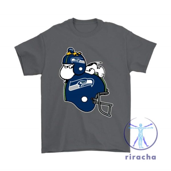 Snoopy And Woodstock Resting On Seattle Seahawks Helmet Shirts Hoodie Tshirt Sweatshirt Tee Gift For Nfl Lover Hoodies Unique riracha 1 1