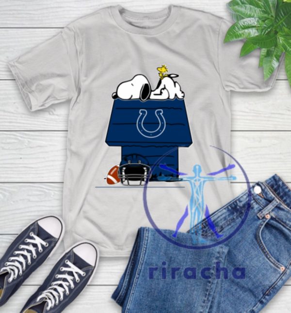 Indianapolis Colts Football Snoopy Woodstock The Peanuts Movie Tshirt Hoodie Sweatshirt Tee Gift For Fan Nfl Hoodies Unique riracha 1