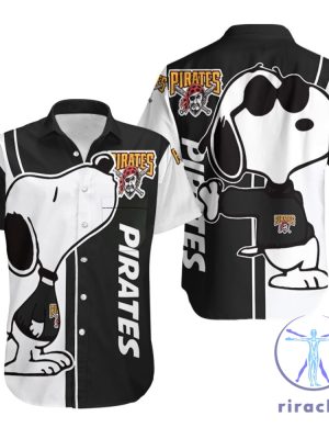 Pittsburgh Pirates Snoopy Lover 3D Printed Hawaiian Shirt Aloha Shirt Button Up Shirt Gift For Nfl Fan Unique riracha 1 1