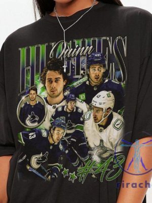 Quinn Hughes Vancouver Ice Hockey Shirt Hoodie Sweater Tee Gift For Fan Shirts Near Me Canucks Ice Hockey Shirts Christmas Gifts Unique riracha 1 1