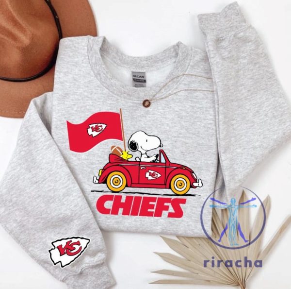 Driving Snoopy Tshirt Hoodie Sweater Kansas City Chiefs Sf 49Ers Detroit Lions Buffalo Bills Las Vegas Raiders Choose The Design Unique riracha 1