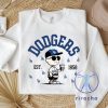 Los Angeles Dodgers 1958 Sweatshirt Tshirt Hoodie Tee Gift For La Dodgers Fan Sweater Dodger World Series Crewneck Peanuts Charlie Brown riracha 1