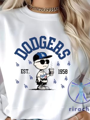 Los Angeles Dodgers 1958 Sweatshirt Tshirt Hoodie Tee Gift For La Dodgers Fan Sweater Dodger World Series Crewneck Peanuts Charlie Brown riracha 1 1