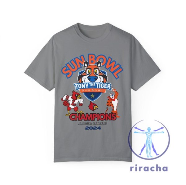 Tony The Tiger Sun Bowl Champions Tshirt Hoodie Sweatshirt Louisville Cardinals Vs Washington Unisex Texas Souvenir Champs Sweater Unqiue riracha 1 1