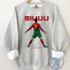 Cristiano Ronaldo Siuuu Sweatshirt Tshirt Hoodie Cr7 Portugal World Cup 2022 Crewneck Sweater Pullover Hoodies Unique riracha 1