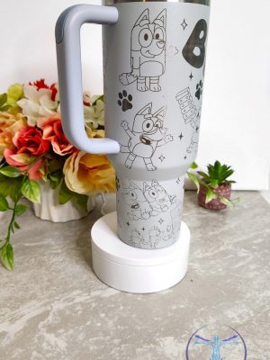 Disney Bluey Dog Cartoon Stanley Cup 40Oz Tumbler Gift For Her Gift For Him Valentines Day Gifts Unique riracha 1 1