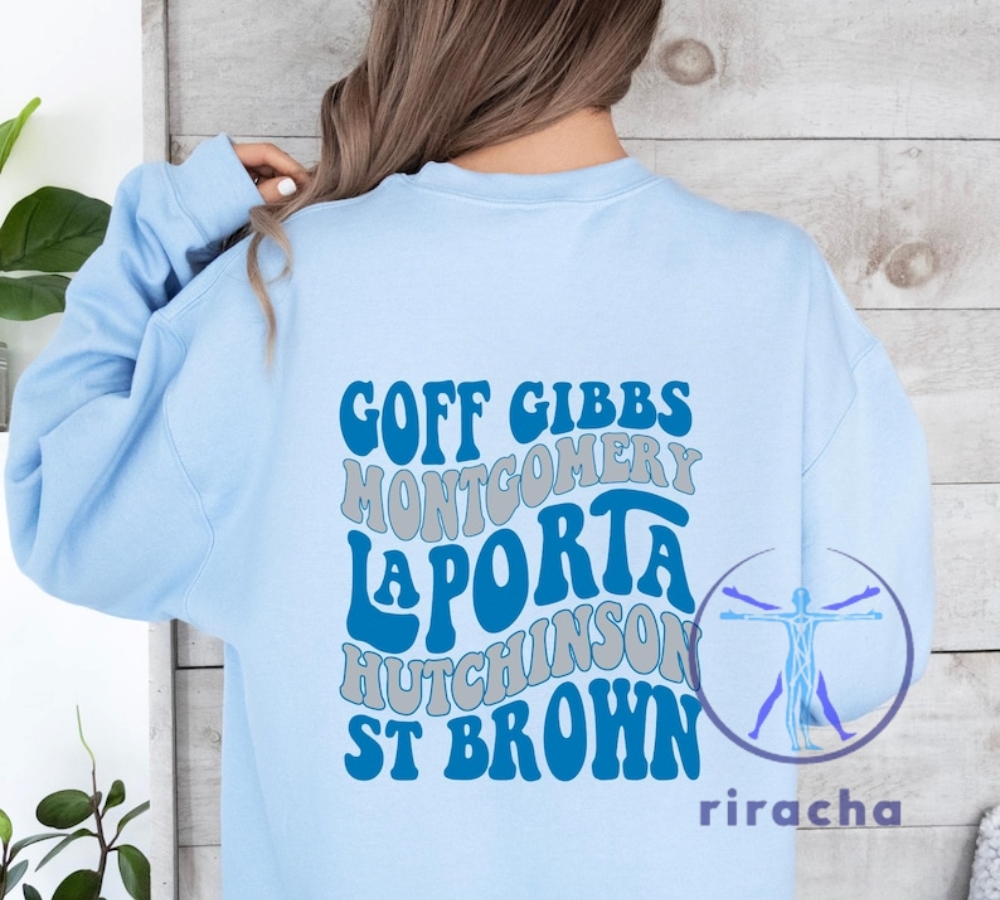 Detroit Lions Goff St Brown La Porta Sweatshirt Tshirt Hoodie Gift For Women Men Sweater Pullover Hoodies Unique